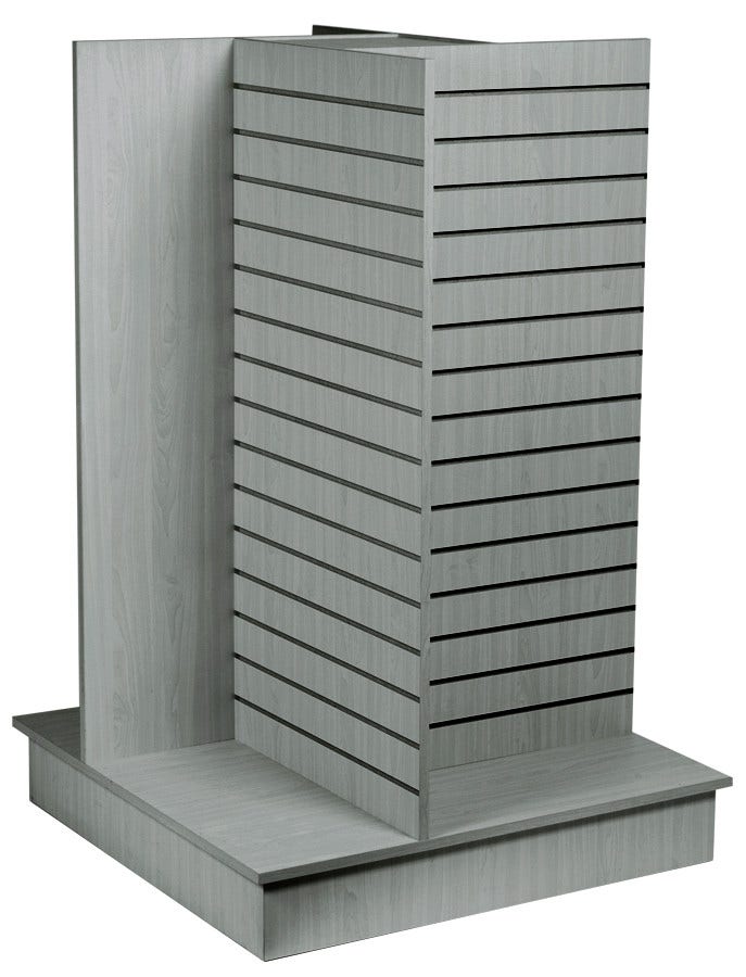 Four Way Slatwall Merchandiser Display Stand - Eddie's Hang-Up Display Ltd.