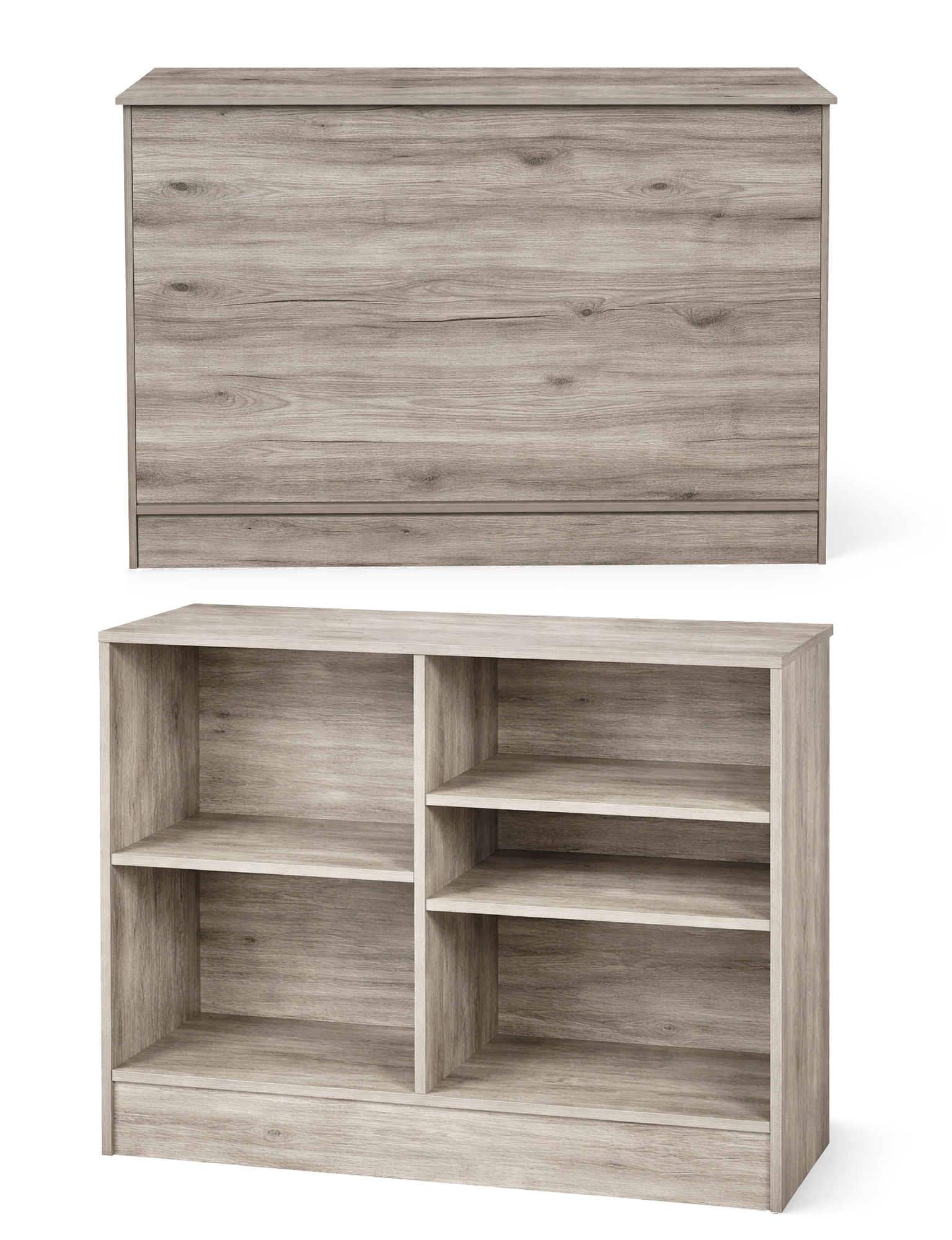 Retail Cash Wrap Counter w/ Adjustable Storage Shelves - Eddie's Hang-Up Display Ltd.