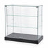 frameless modern glass showcase on a white background