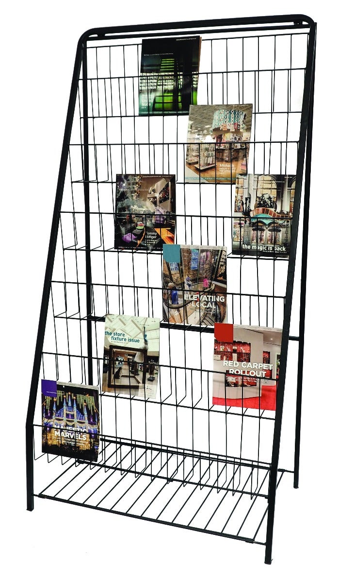 6 Tier Magazine & Literature Display Rack