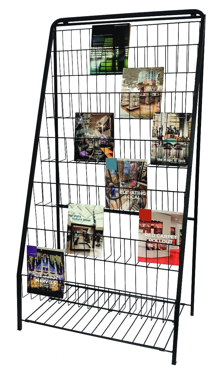 6 Tier Magazine & Literature Display Rack | Eddie's Hang-Up Display Ltd.
