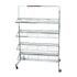 Chrome Retail Shoe Rack | 65" High | 8 Shelves