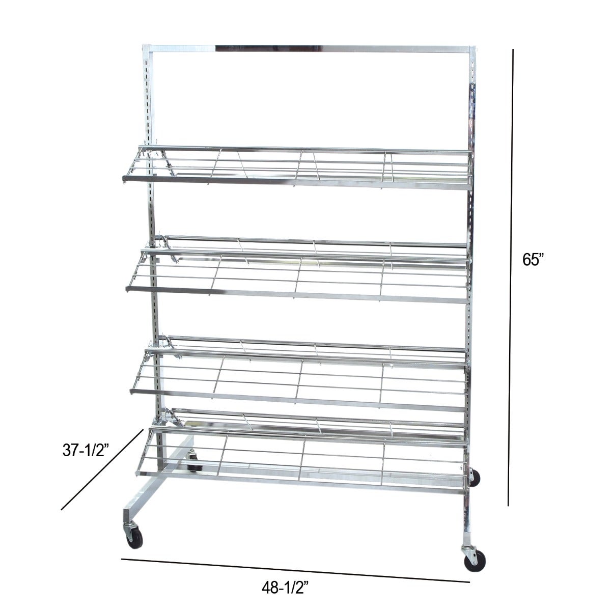 Chrome Retail Shoe Rack | 65