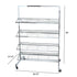 Chrome Retail Shoe Rack | 65" High | 8 Shelves