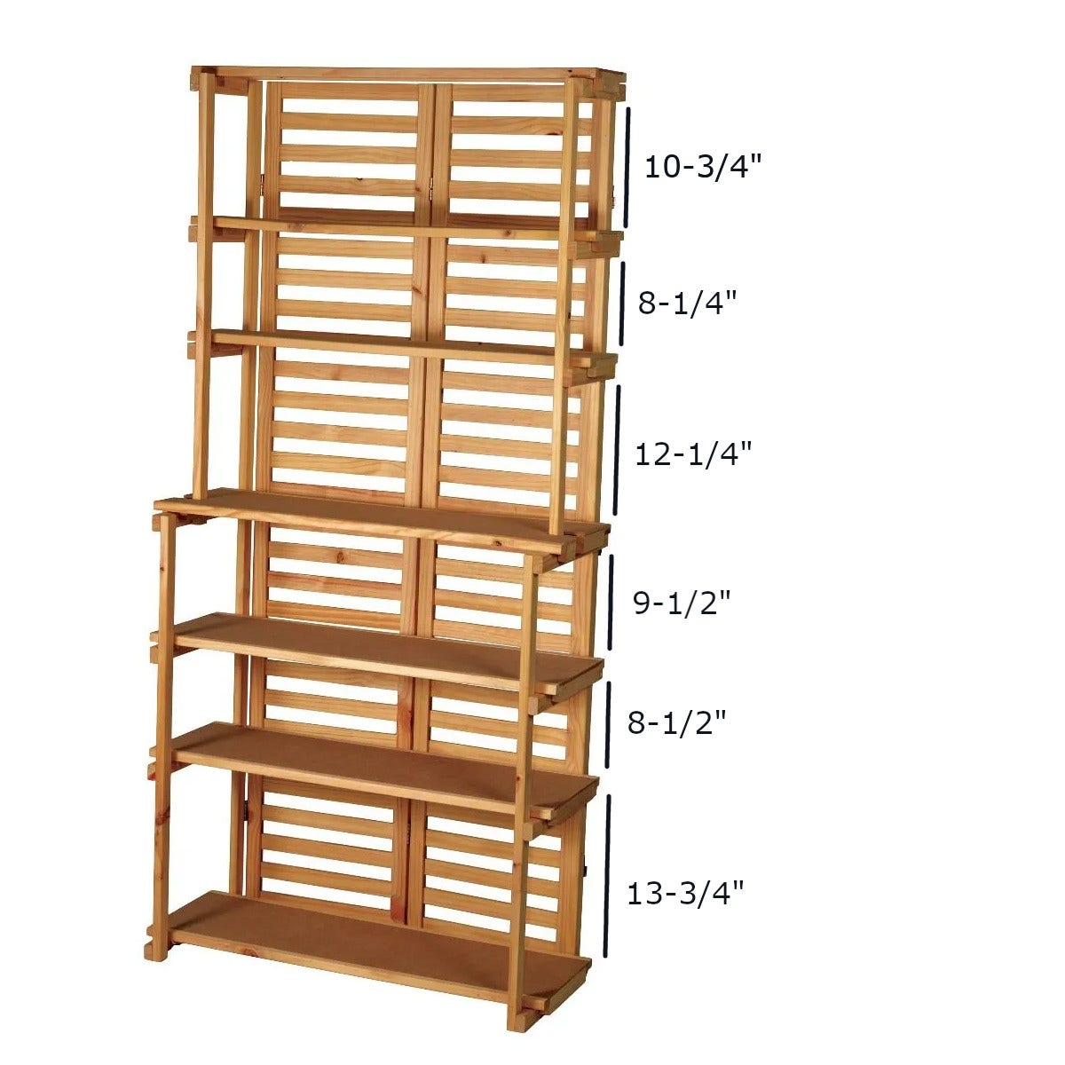 Wooden Retail Rack with 7 Tiers | Pine - Eddie's Hang-Up Display Ltd.