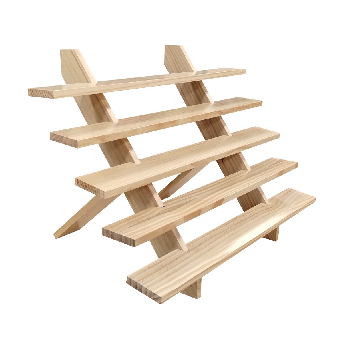 Wooden 5 Step Riser | Eddie's Hang-Up Display Ltd.