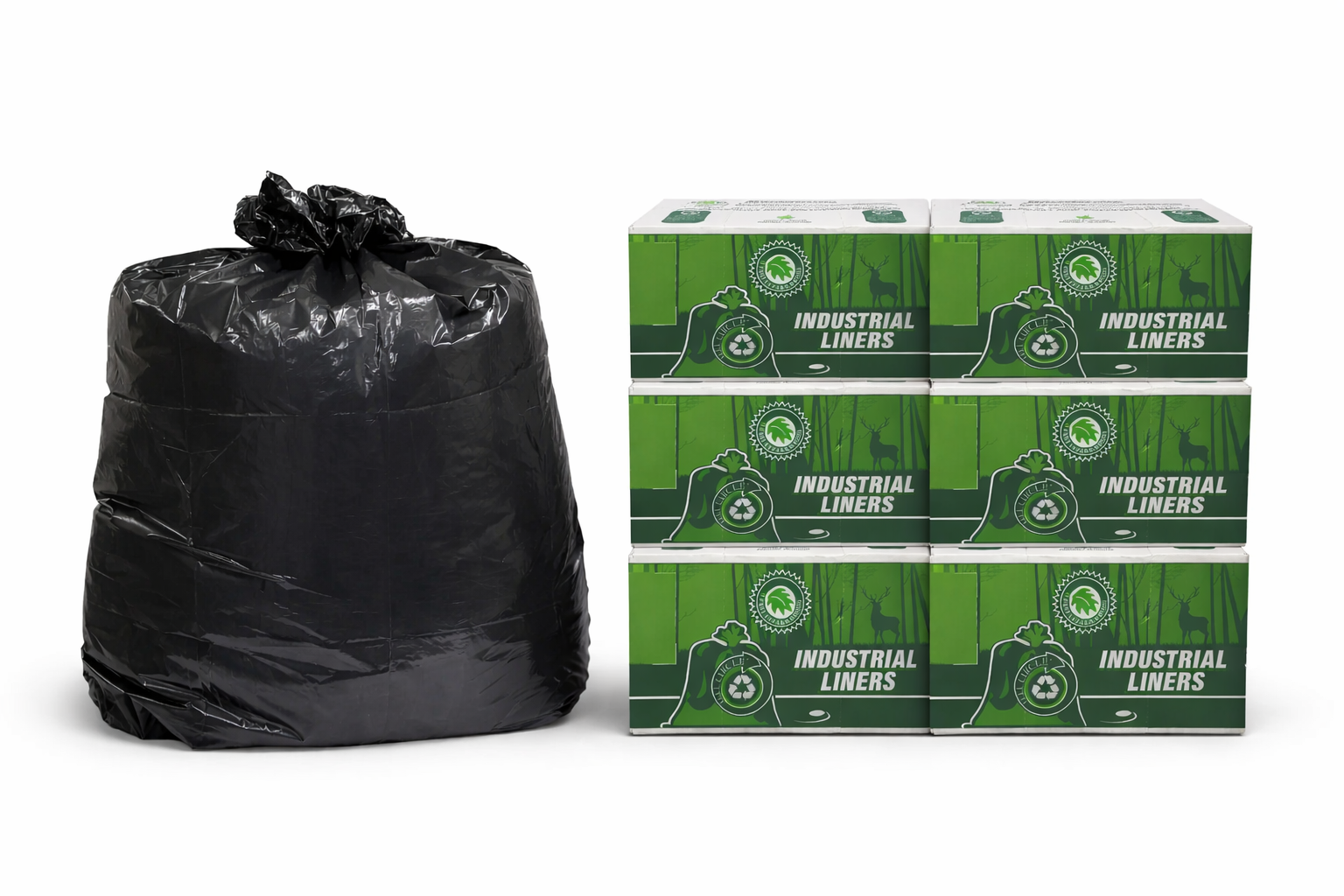 Garbage Bags / Liner | 30" x 38" | Case of 125 - Eddie's Hang-Up Display Ltd.