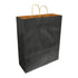 Black 100% Recycled Kraft Paper Bags With Handles - Eddie's Hang-Up Display Ltd.