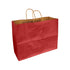Scarlet Red 100% Recycled Kraft Paper Bags With Handles - Eddie's Hang-Up Display Ltd.