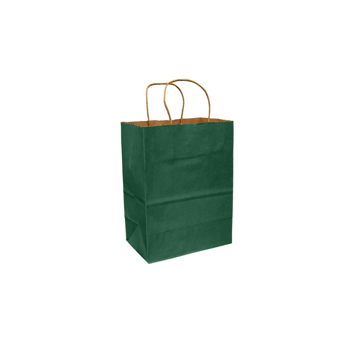 Forest Green 100% Recycled Kraft Paper Bags With Handles - Eddie's Hang-Up Display Ltd.