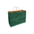 Forest Green 100% Recycled Kraft Paper Bags With Handles - Eddie's Hang-Up Display Ltd.