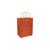 Terra Cotta Orange 100% Recycled Kraft Paper Bags With Handles - Eddie's Hang-Up Display Ltd.