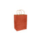 Terra Cotta Orange 100% Recycled Kraft Paper Bags With Handles - Eddie's Hang-Up Display Ltd.