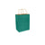 Aqua Teal 100% Recycled Kraft Paper Bags With Handles - Eddie's Hang-Up Display Ltd.