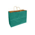 Aqua Teal 100% Recycled Kraft Paper Bags With Handles