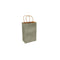 Silver Pewter 100% Recycled Kraft Paper Bags With Handles - Eddie's Hang-Up Display Ltd.