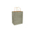 Silver Pewter 100% Recycled Kraft Paper Bags With Handles - Eddie's Hang-Up Display Ltd.
