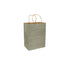 Silver Pewter 100% Recycled Kraft Paper Bags With Handles - Eddie's Hang-Up Display Ltd.