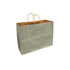 Silver Pewter 100% Recycled Kraft Paper Bags With Handles - Eddie's Hang-Up Display Ltd.