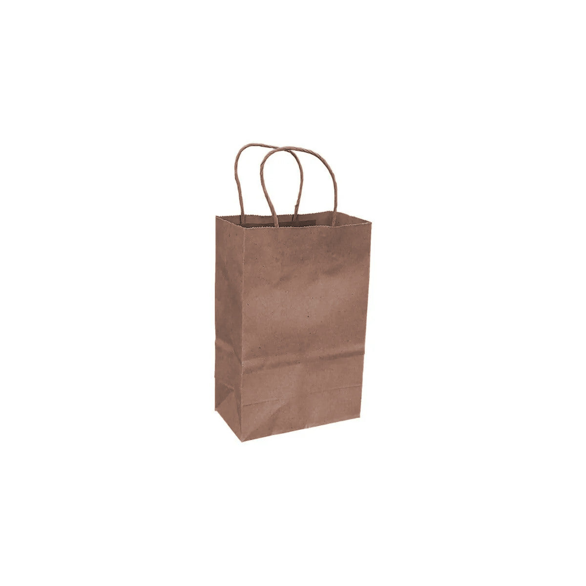 Sacs à provisions en papier 100 % recyclé | Brun kraft | Poignées en papier torsadées