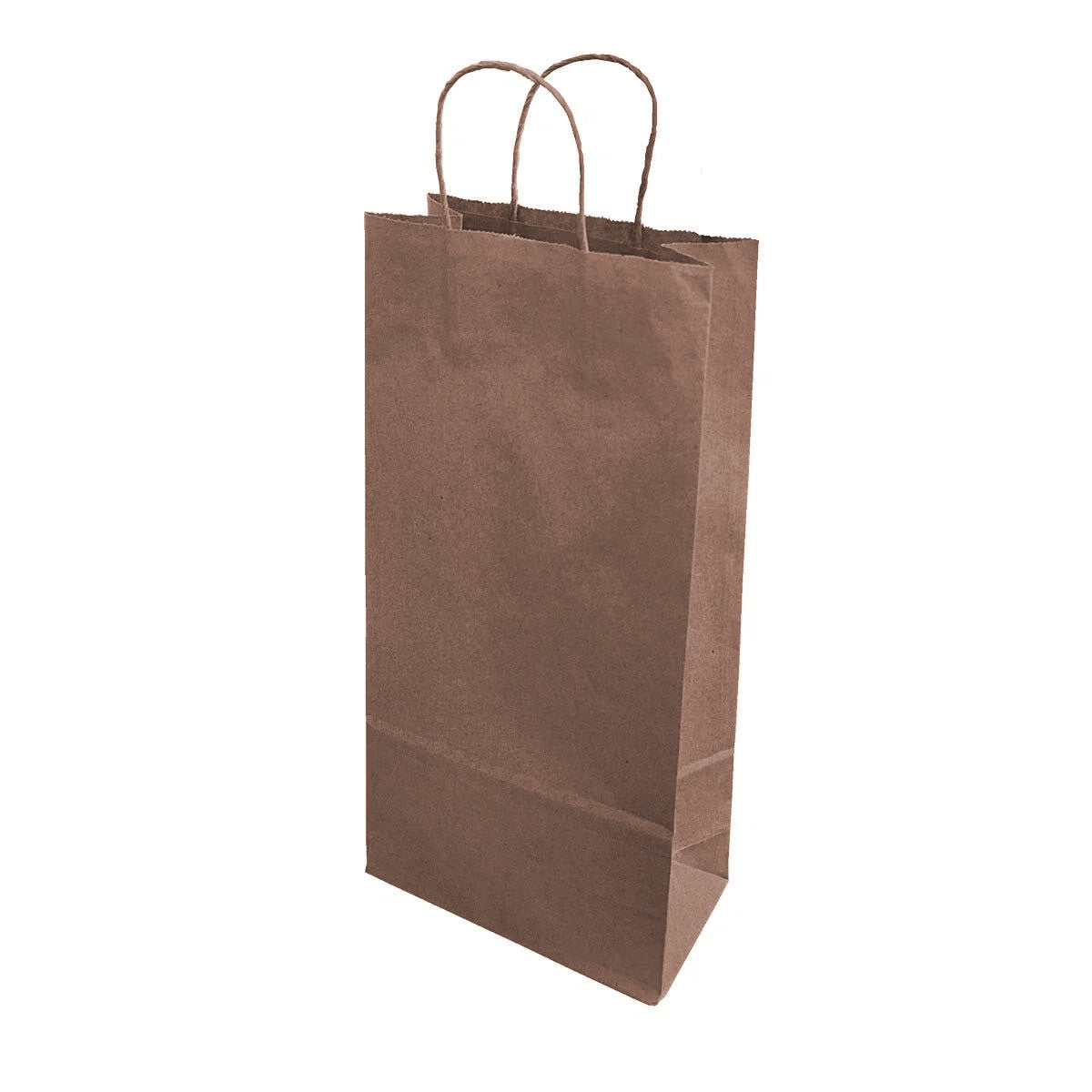 Sacs à provisions en papier 100 % recyclé | Brun kraft | Poignées en papier torsadées