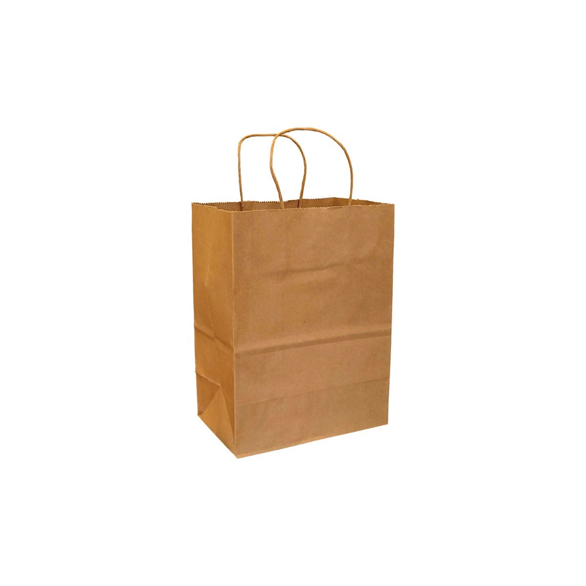 100% Recycled Paper Shopping Bags | Kraft Brown | Twisted Paper Handles - Eddie's Hang-Up Display Ltd.