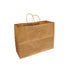 100% Recycled Paper Shopping Bags | Kraft Brown | Twisted Paper Handles