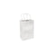 50% Recycled Paper Shopper Bags | Kraft White | Twisted Paper Handles - Eddie's Hang-Up Display Ltd.
