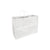 50% Recycled Paper Shopper Bags | Kraft White | Twisted Paper Handles - Eddie's Hang-Up Display Ltd.