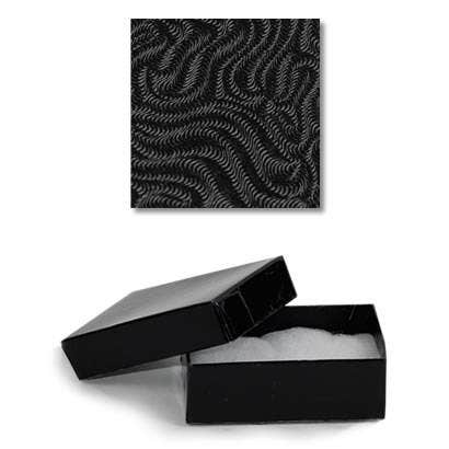 Jewellery Boxes | Black Swirl - Eddie's Hang-Up Display Ltd.