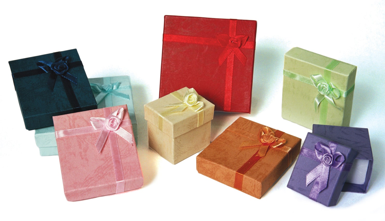 Flower Bow-Tie Jewellery Boxes | 72 Pk - Eddie's Hang-Up Display Ltd.