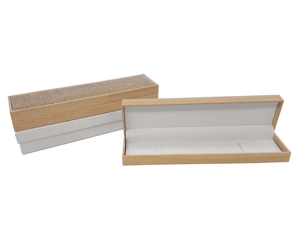 Hinged Jewellery Boxes | Natural Wood Pattern - Eddie's Hang-Up Display Ltd.