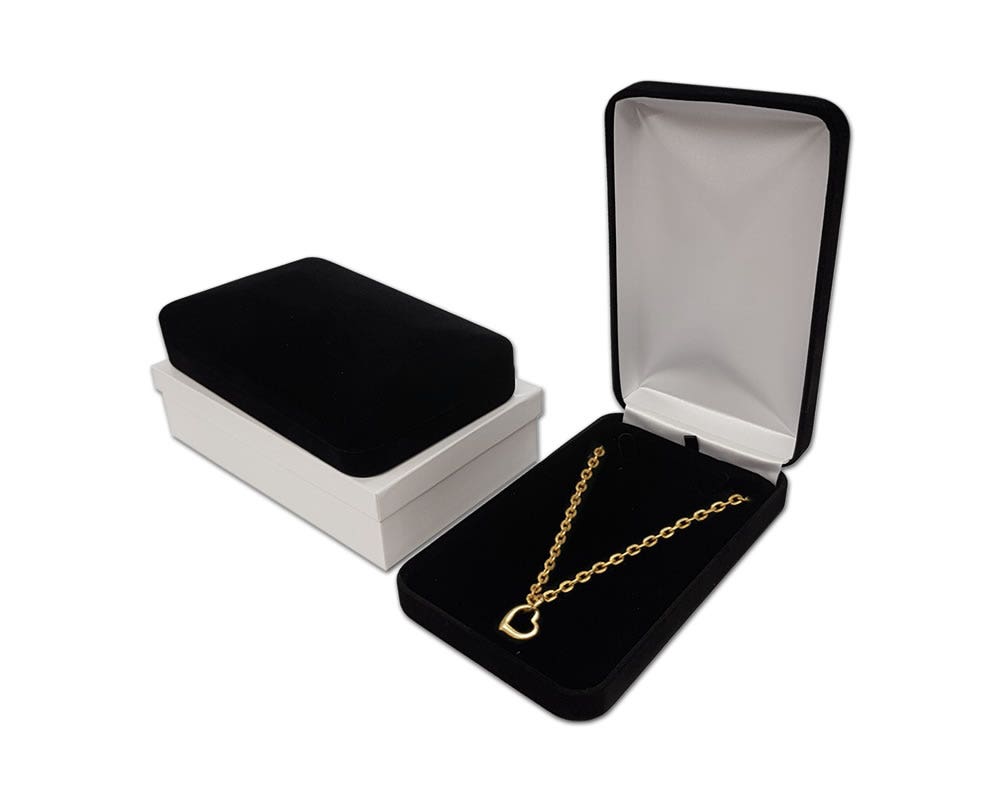Necklace Box | Velvet Metal - Eddie's Hang-Up Display Ltd.