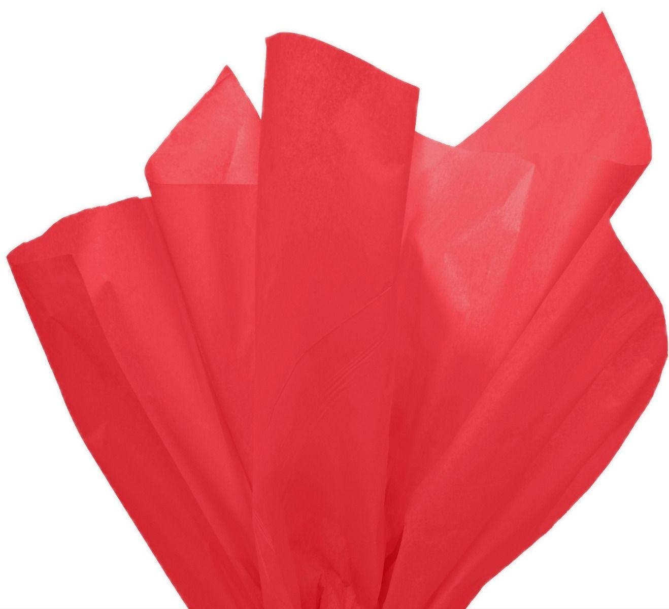 Papier de soie rouge sans acide, sans saignement | 15" x 20" | 480 feuilles