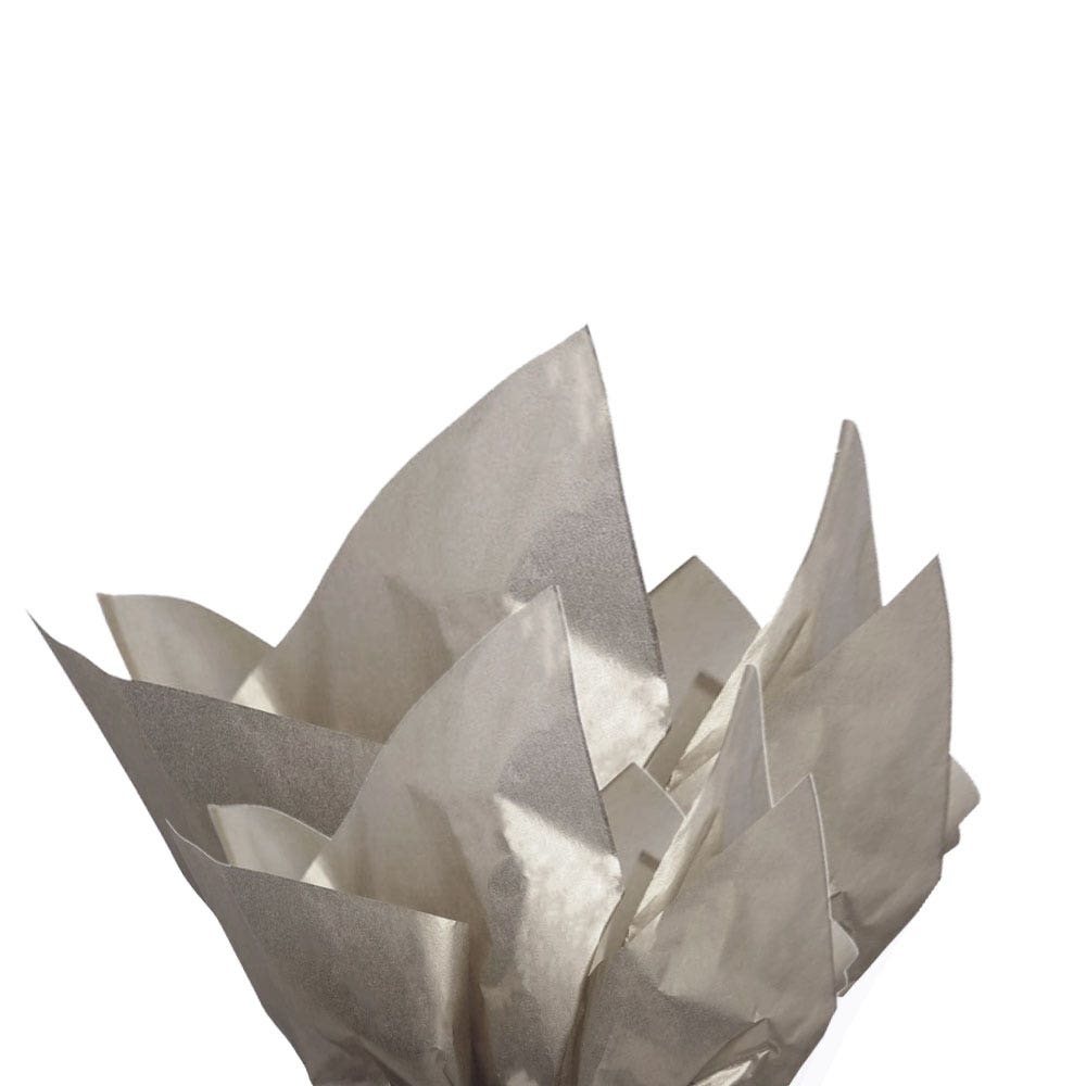 Metallic Tissue Paper | Silver - Eddie's Hang-Up Display Ltd.