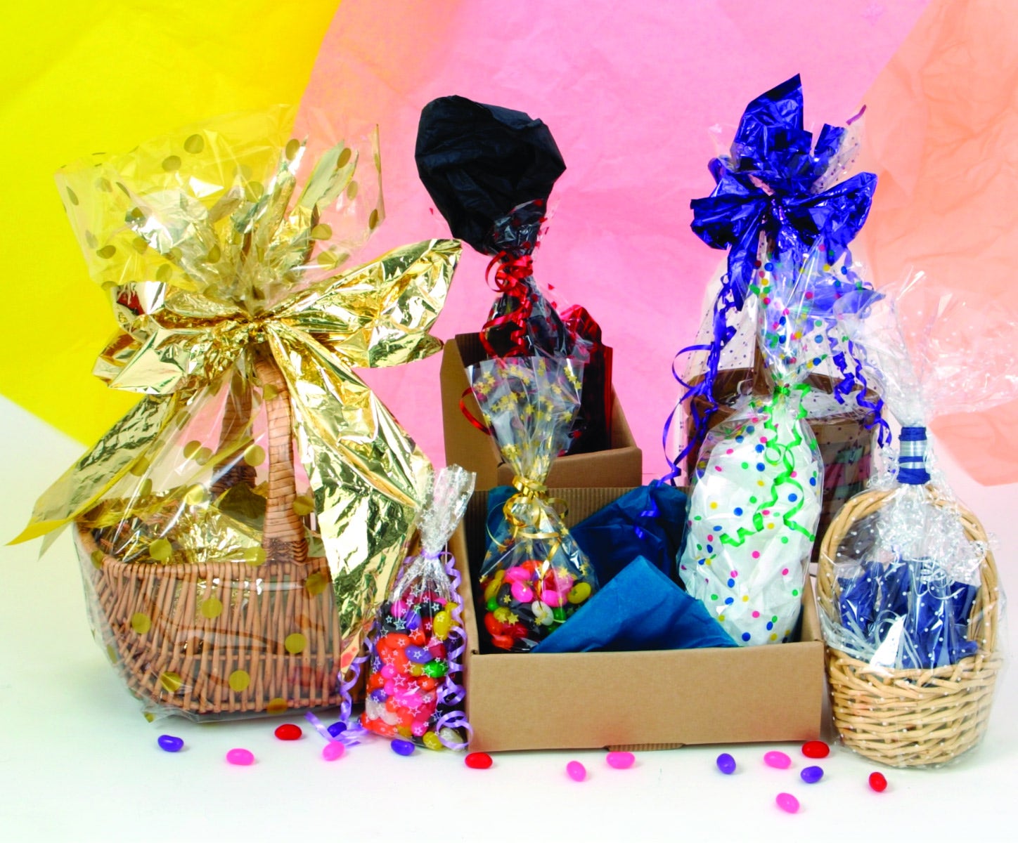 Cello Basket Bags | Clear | 25