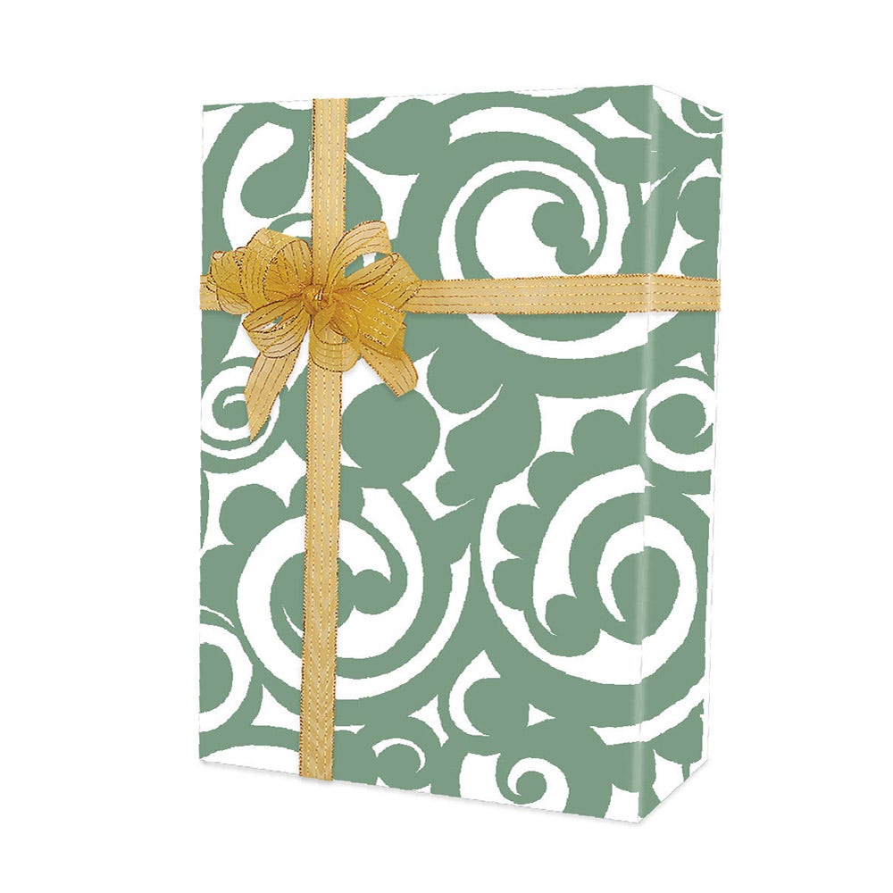 Sage Scroll Gift Wrap| 24" x 100'