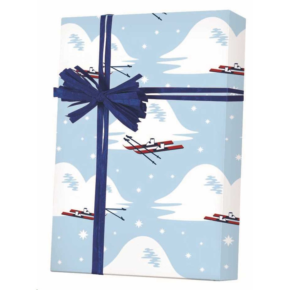 Slopes & Skis Gift Wrap