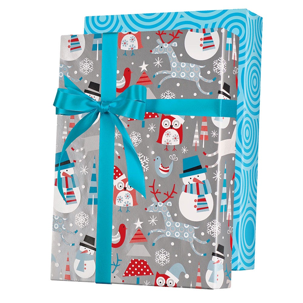 Snowplay Reversible Gift Wrap
