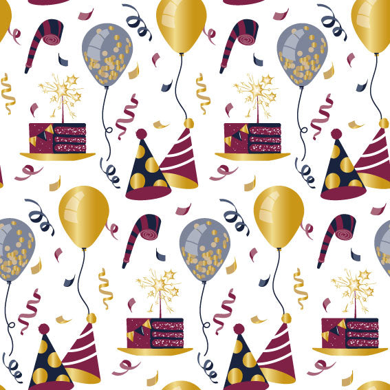 Birthday Gift Wrap | 24" x 100' - Eddie's Hang-Up Display Ltd.
