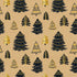 Black & Gold Trees Kraft Gift Wrap