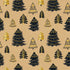 Black & Gold Trees Kraft Gift Wrap