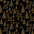 Black & Gold Trees & Deers Gift Wrap