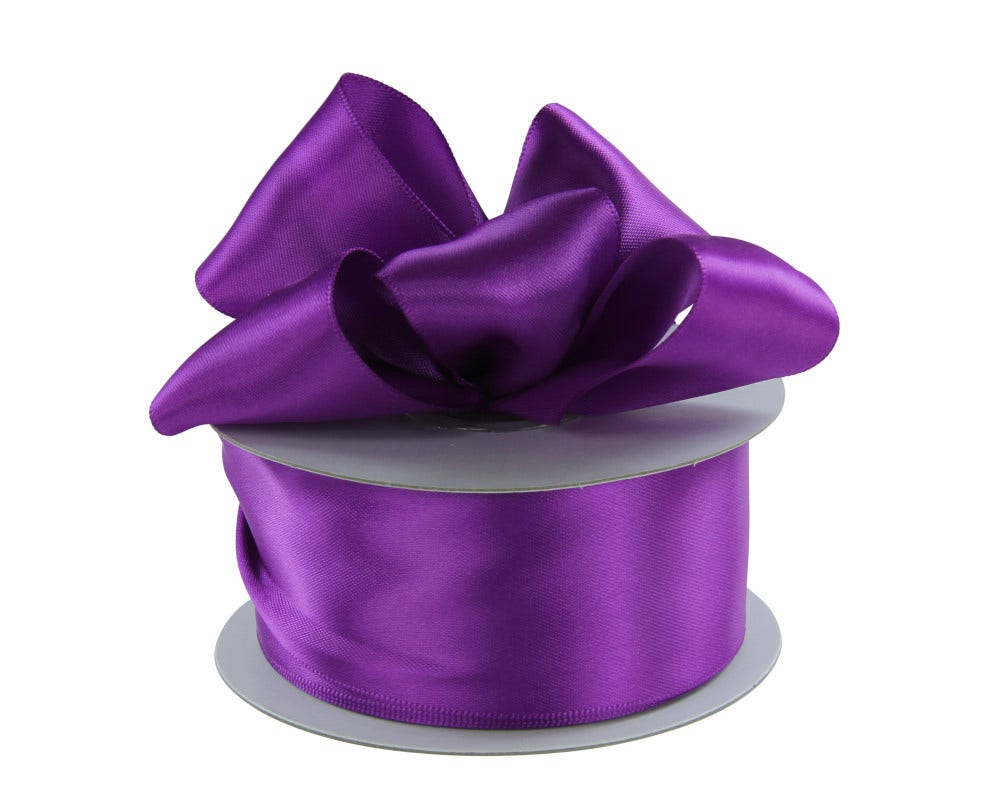 Double Faced Satin Ribbon | 100 Yard Rolls - Eddie's Hang-Up Display Ltd.