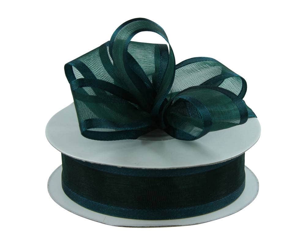 Satin Edge Sheer Ribbon | 25 Yard Rolls - Eddie's Hang-Up Display Ltd.