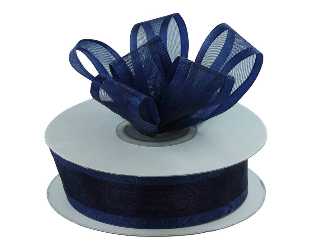 Satin Edge Sheer Ribbon | 25 Yard Rolls - Eddie's Hang-Up Display Ltd.