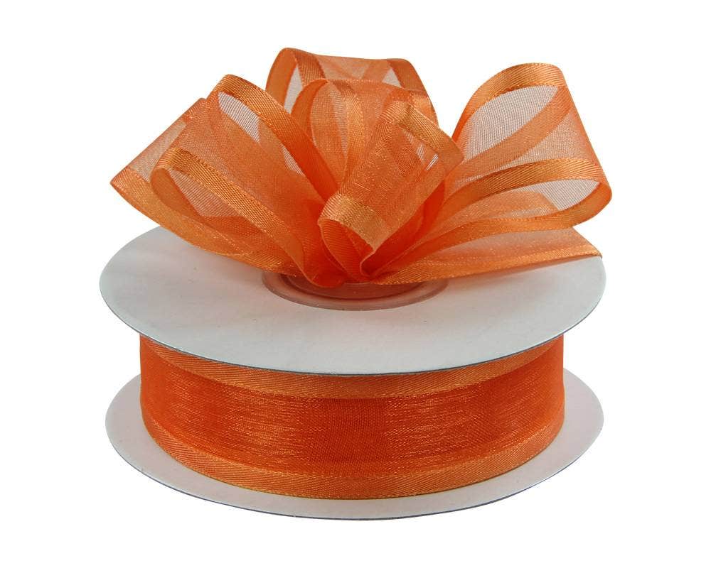 Satin Edge Sheer Ribbon | 100 Yard Rolls - Eddie's Hang-Up Display Ltd.