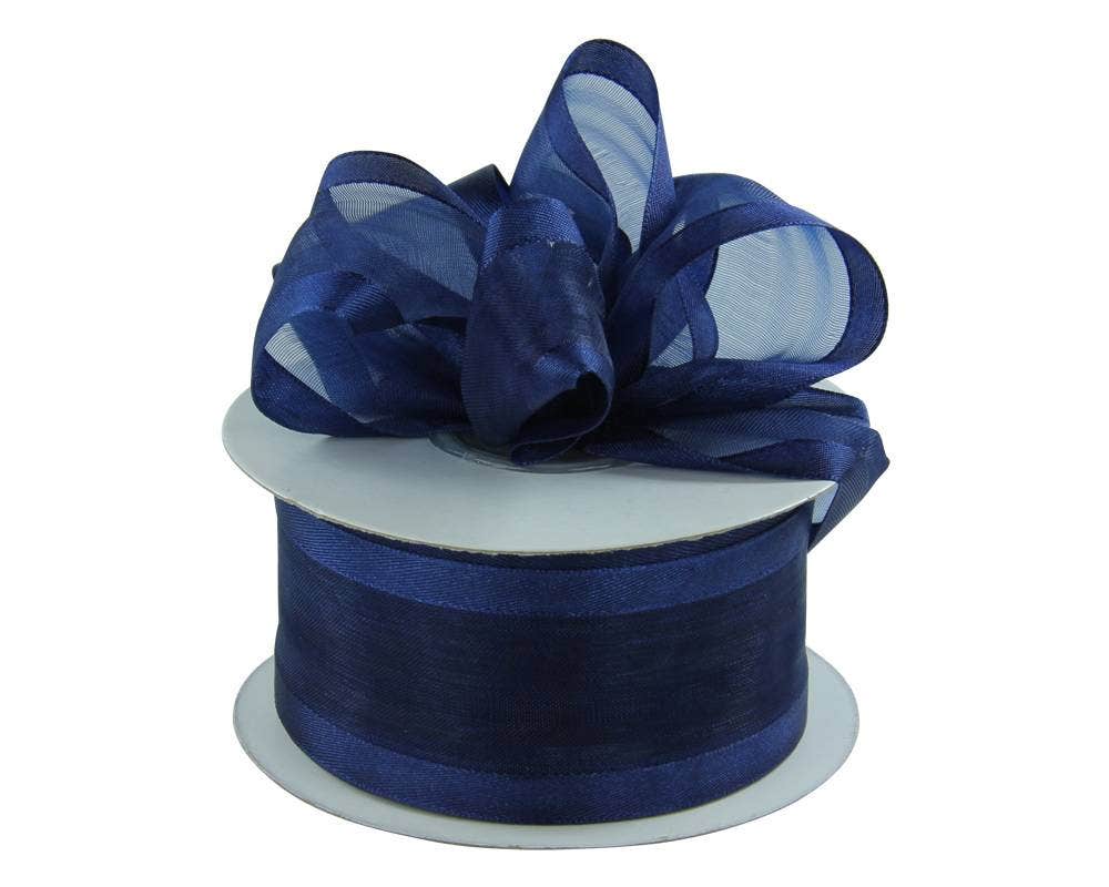 Satin Edge Sheer Ribbon | 25 Yard Rolls - Eddie's Hang-Up Display Ltd.