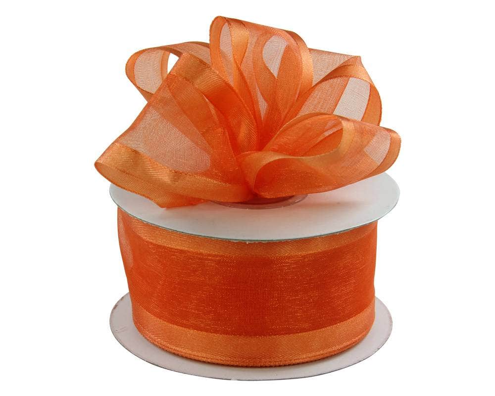 Satin Edge Sheer Ribbon | 100 Yard Rolls - Eddie's Hang-Up Display Ltd.