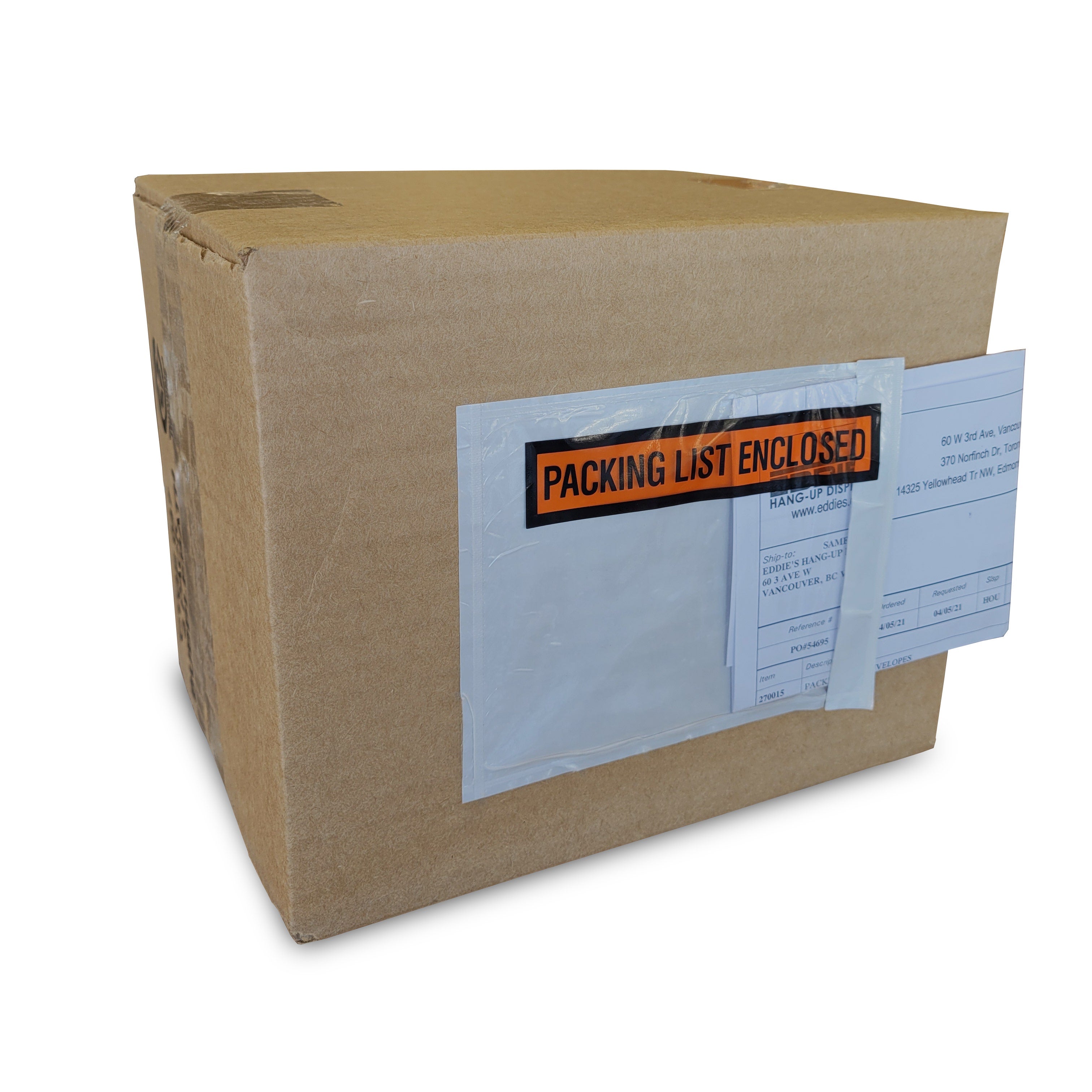 Packing List Envelopes 4" x 5"| Open Panel Back Loading | 1000 Per Pack